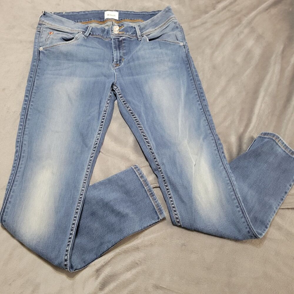 Hudson Jean Women 28 Perfect Vintage Crop Blue Altered Comfort Stretch High Pant